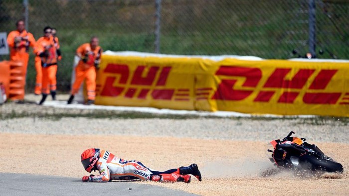 Motor Marquez Terbakar