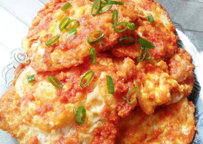 telur ceplok bumbu bali