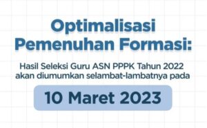 Kemendikbudristek mendorong Pemda untuk mengoptimalisasi pengangkatan formasi guru PPPK 2023