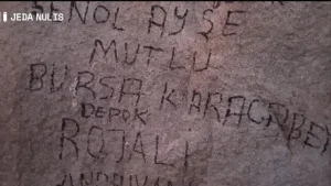vandalisme depok gua hira
