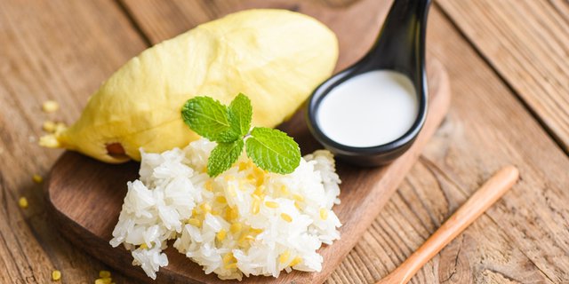 Durian sticky rice