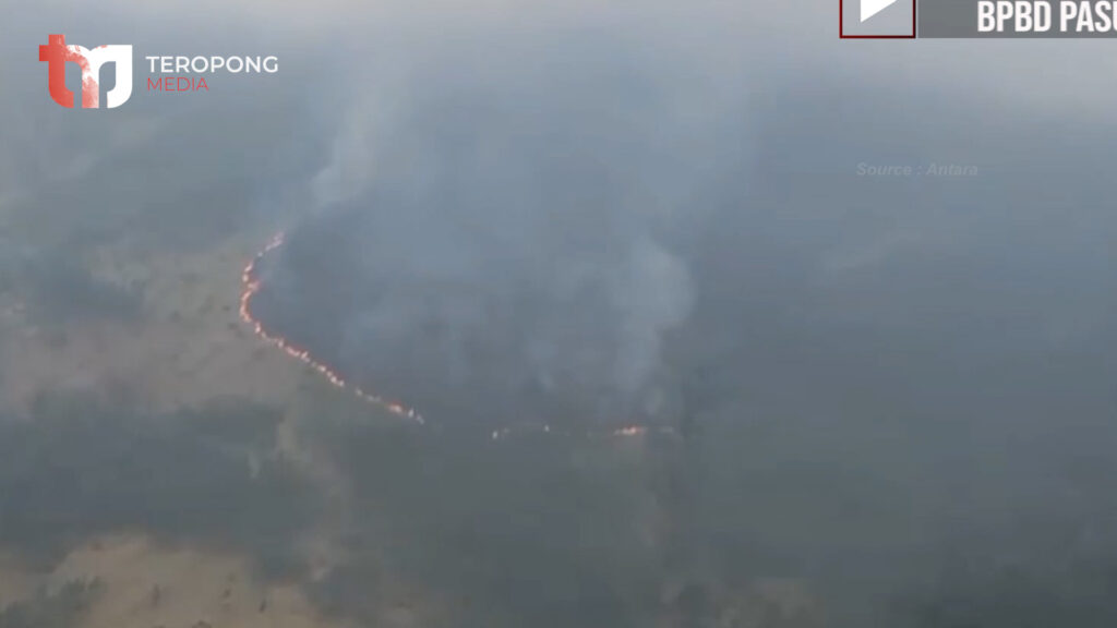 Gunung Arjuna Terbakar Luas Operasi Pemadaman Darat dan Udara Berlangsung-08-09-2023