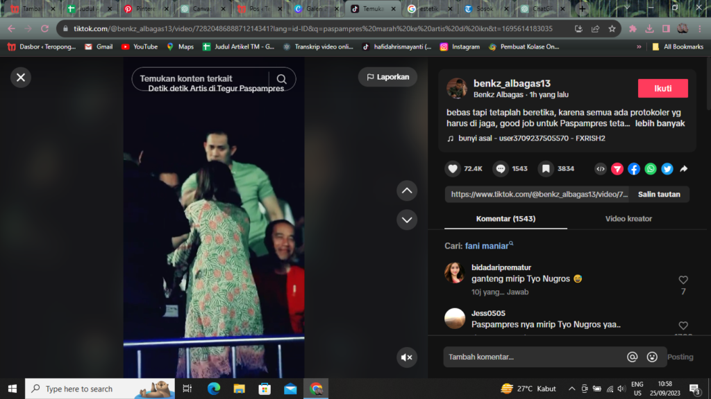 Wanita Ajak Jokowi