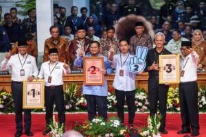 Nomor Urut Tiga Capres Pemilu 2024