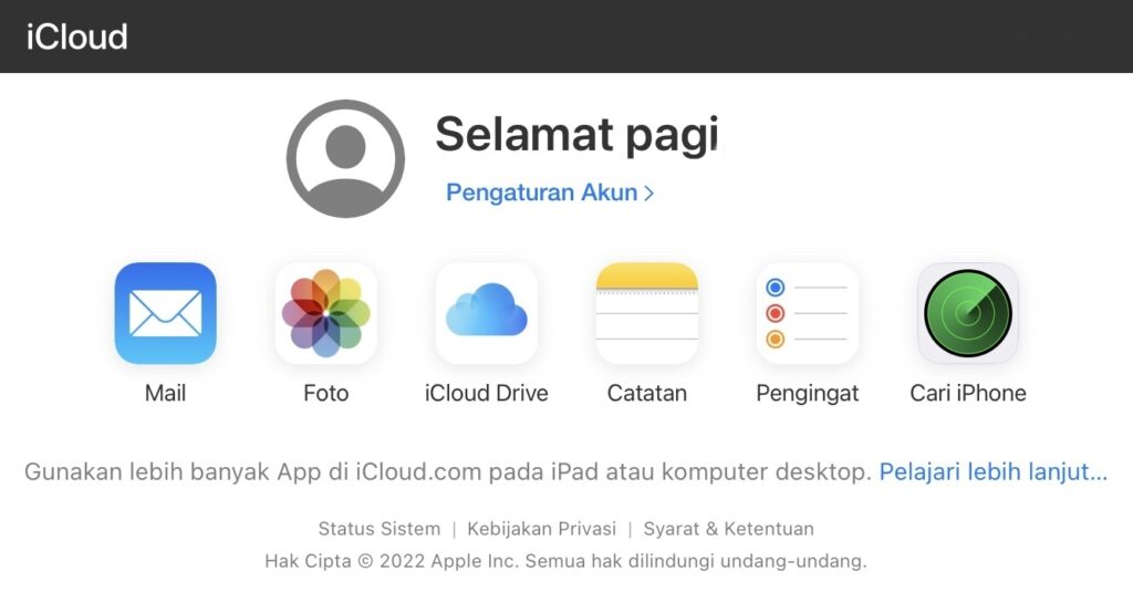 layanan iCloud