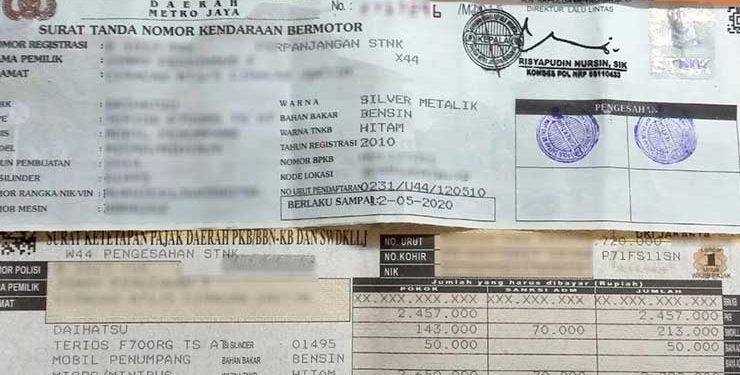 stnk mobil bekas