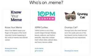 Domain .meme