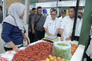 Peresmian Pasar Harapan Jaya Kota Bekasi