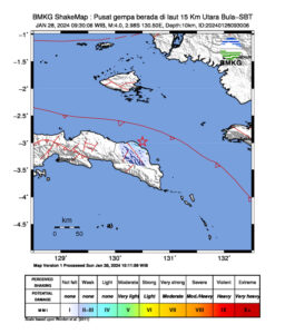 Gempa Bumi Bula, Kabupaten Seram Bagian Timur