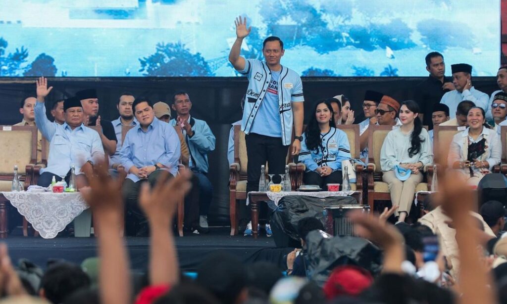 AHY kampanye Prabowo Gibran