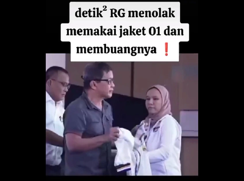 Rocky Geurung lempar jaket AMIN