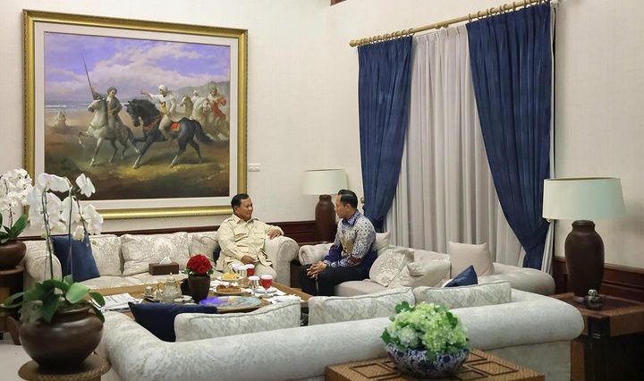 AHY Melapor ke Prabowo