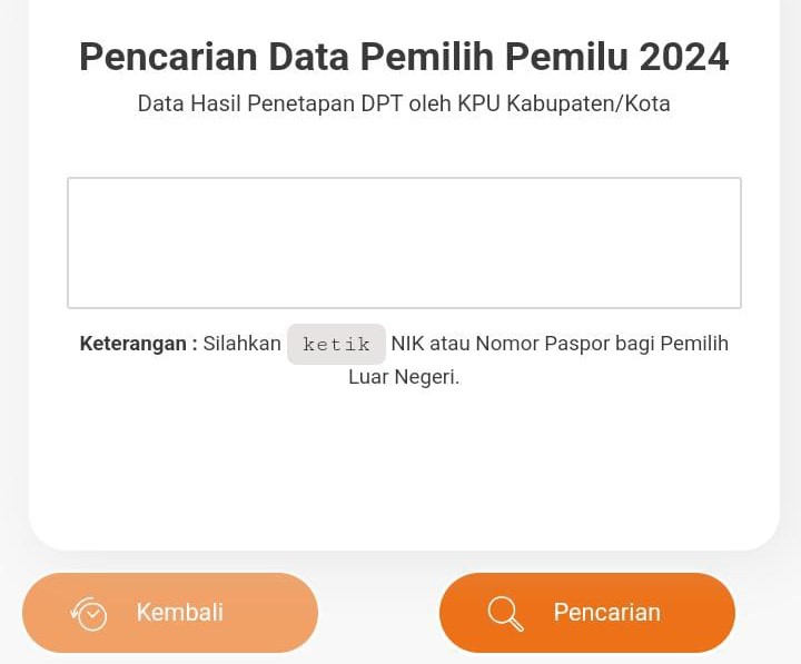 Cara Cek DPT Online 2024
