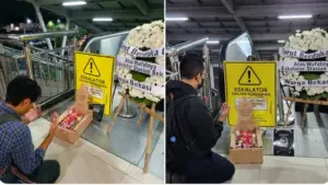 eskalator stasiun bekasi