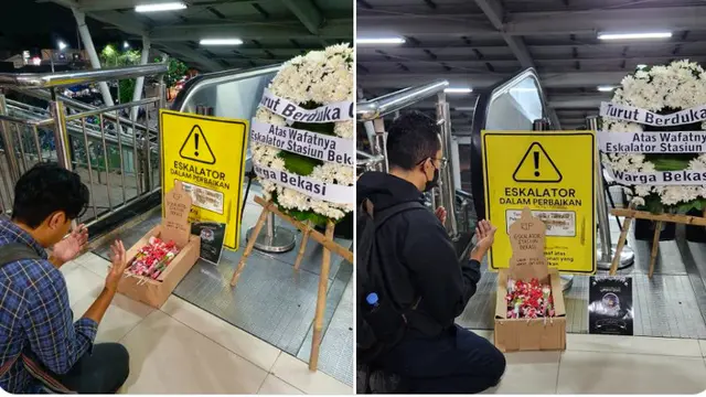 eskalator stasiun bekasi