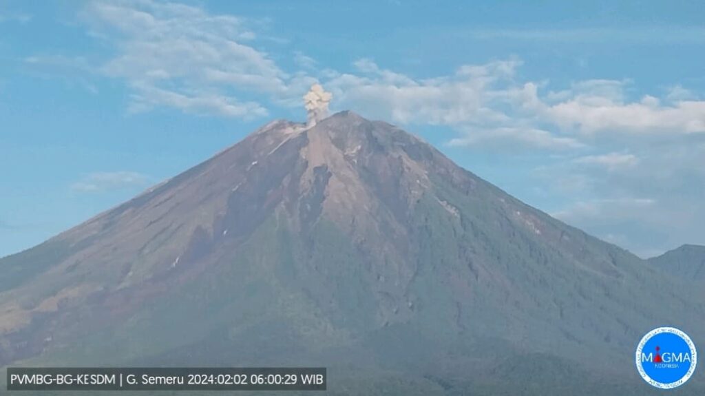 Gunung Semeru Erupsi