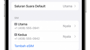 mengaktifkan eSIM