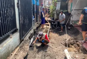 2 Rumah Warga Rusak Akibat Tanah Amblas di sadangserang kota bandung