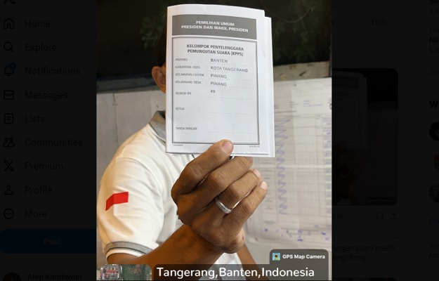 surat suara tercoblos