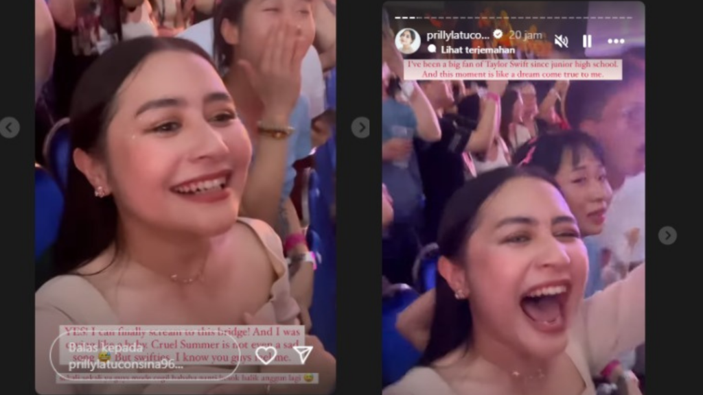 Prilly Konser Taylor Swift