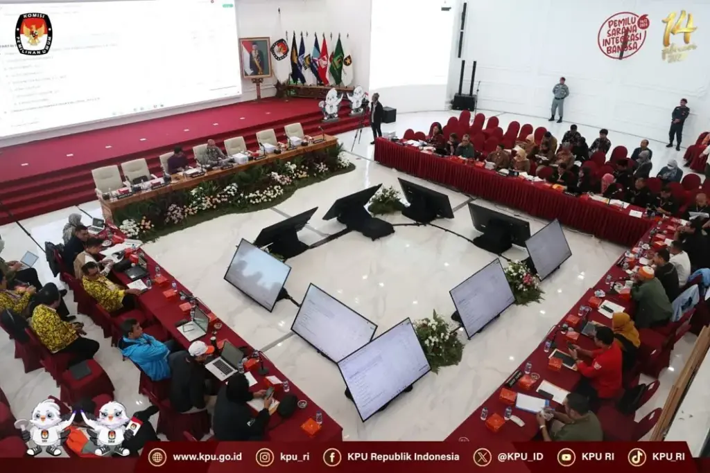 Rekapitulasi suara KPU RI
