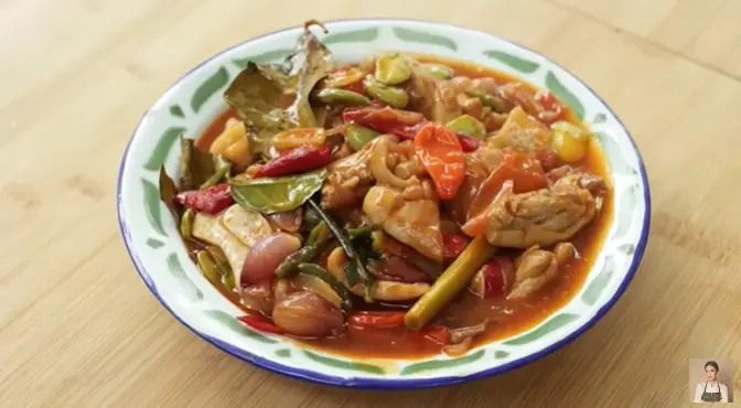 Ayam bumbu Sarden