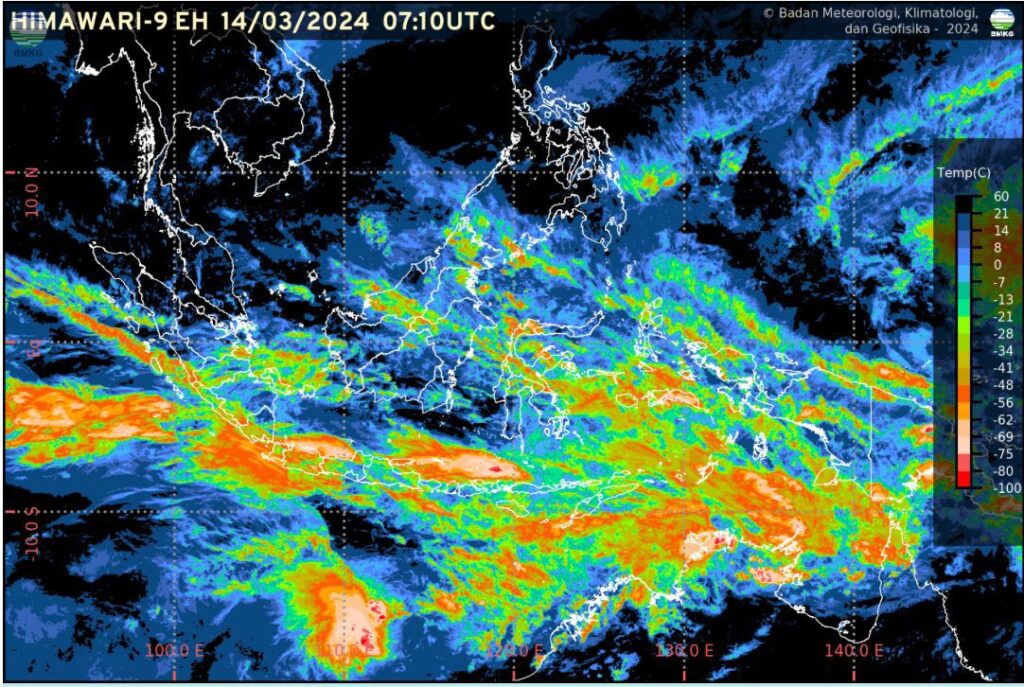 Prakiraan Cuaca Sejumlah Kota di Indonesia