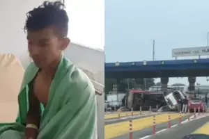 kecelakaan tol halim