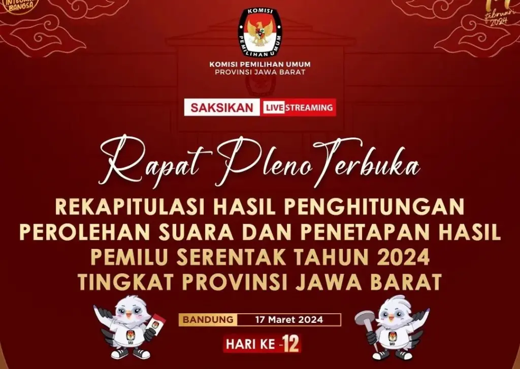 rapat pleno KPU Jabar pemilu 2024