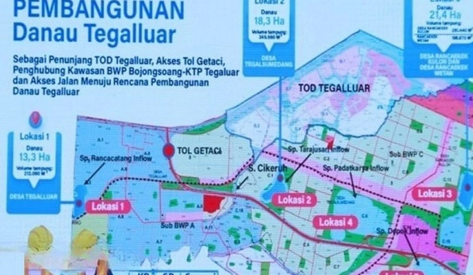 danau buatan tegalluar kabupaten bandung