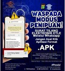 Penipuan Kiriman Surat Tilang ETLE