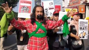 Solidaritas Jurnalis Ciamis, aksi tolak RUU Penyiaran,