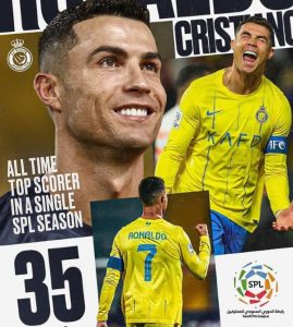 Ronaldo Pecahkan Rekor Gol Liga Arab Saudi