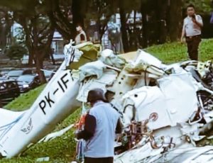 pesawat jatuh serpong BSD, penyebab pesawat jatuh, Basarnas, KNKT