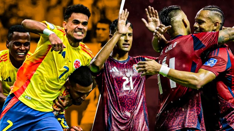 Skor Kolombia vs Kosta Rika