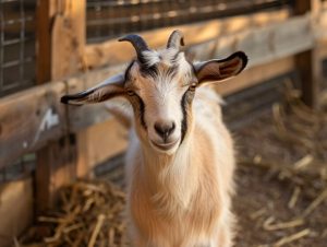 Membersihkan kepala kambing