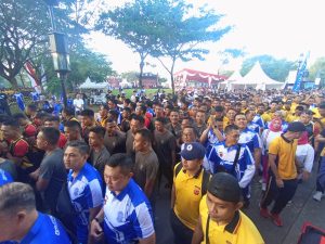 Polda Jawa Barat (Jabar) menggelar kegiatan jalan santai