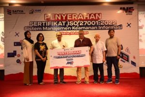 JNE Raih Sertifikasi ISO 27001:2022