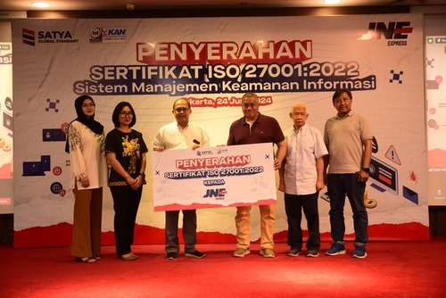JNE Raih Sertifikasi ISO 27001:2022