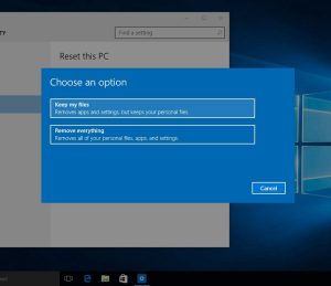 reset laptop Lenovo