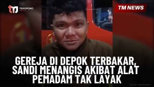 Gereja di Depok Terbakar, Sandi Menangis Akibat Al-Cover