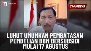 Kurangi Polusi, Luhut Umumkan Pembatasan Pembelian-Cover
