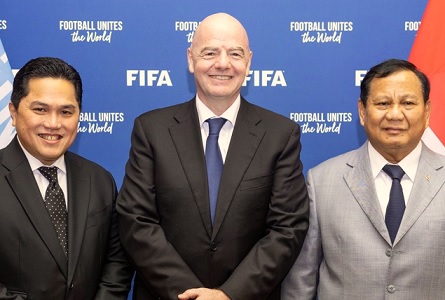 Presiden FIFA ketemu Prabowo