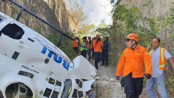 Semua Penumpang Helikopter Jatuh di Badung Selamat