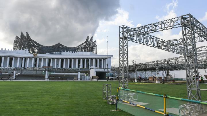 perabotan istana tiba di IKN