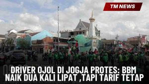 Driver Ojol di Jogja Protes BBM Naik Dua Kali Lip-Cover
