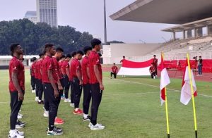Tim U20 Indonesia upacara HUT Kemerdekaan RI