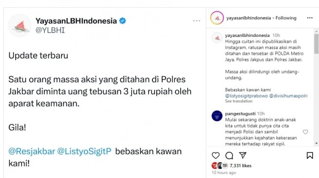 polisi minta tebusan 3 juta
