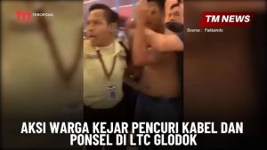 Aksi Warga Kejar Pencuri Kabel dan Ponsel di LTC G-Cover