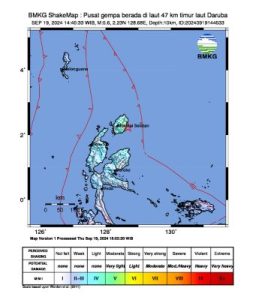 Gempa Guncang Wilayah Daruba Malut